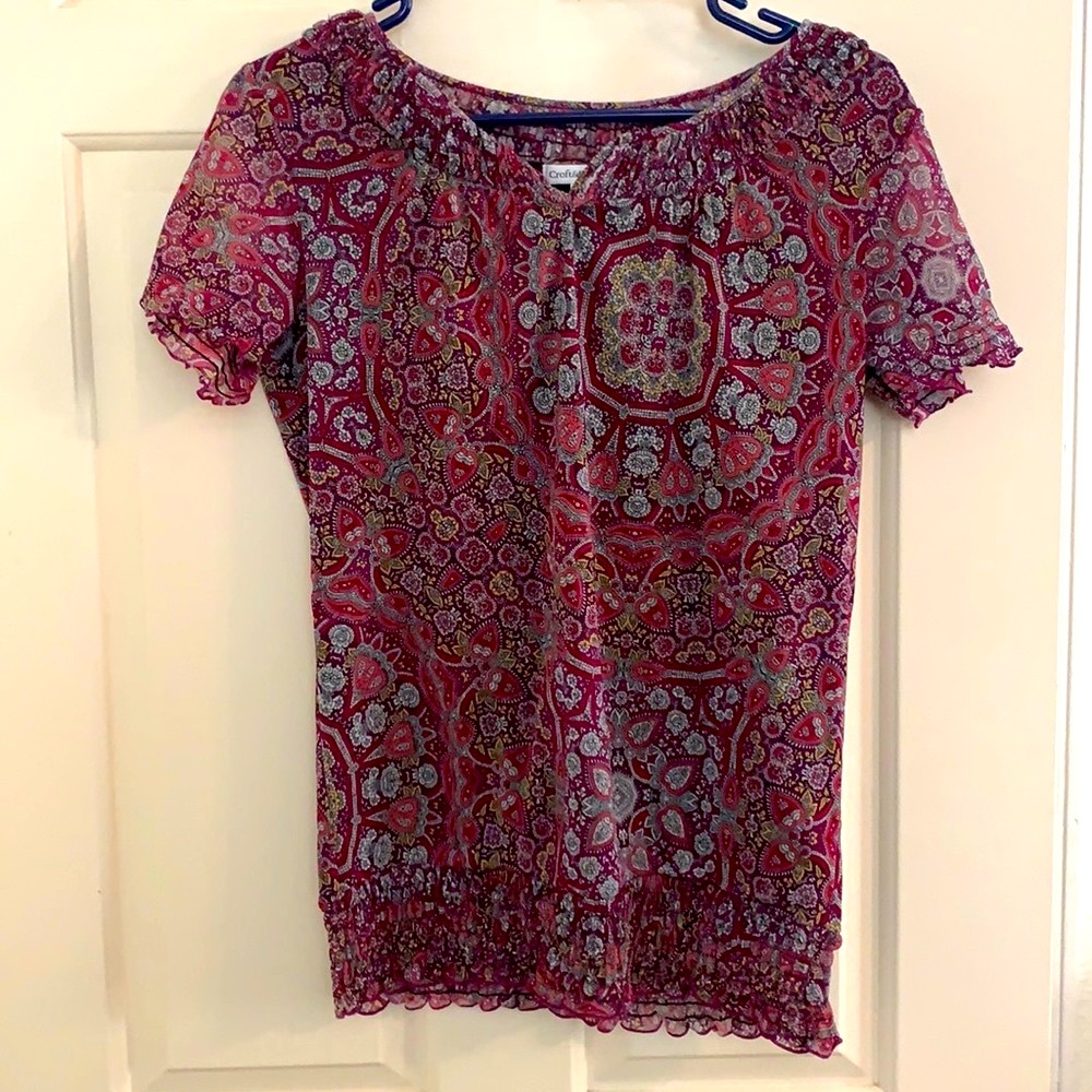 Croft and Barrow Floral Top- LIKE NEW